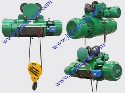 CD-MD model wirerope electric hoist with monorail trolley